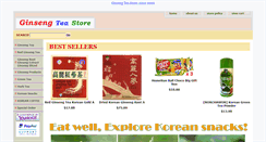 Desktop Screenshot of ginsengteastore.com